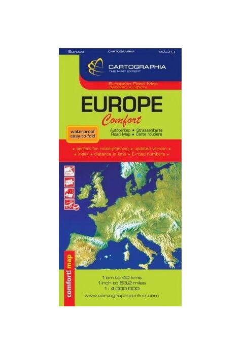 Copertă produs Hartă rutieră Europa Comfort