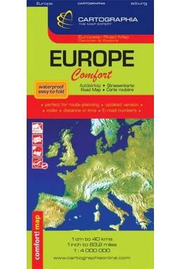 Copertă produs Hartă rutieră Europa Comfort
