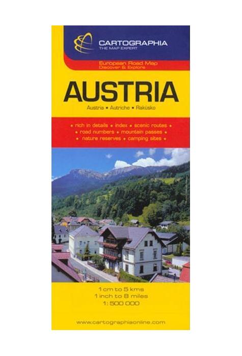 Copertă produs Hartă rutieră Austria
