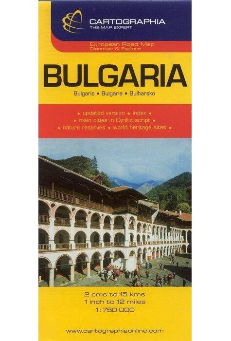 Copertă produs Hartă rutieră Bulgaria