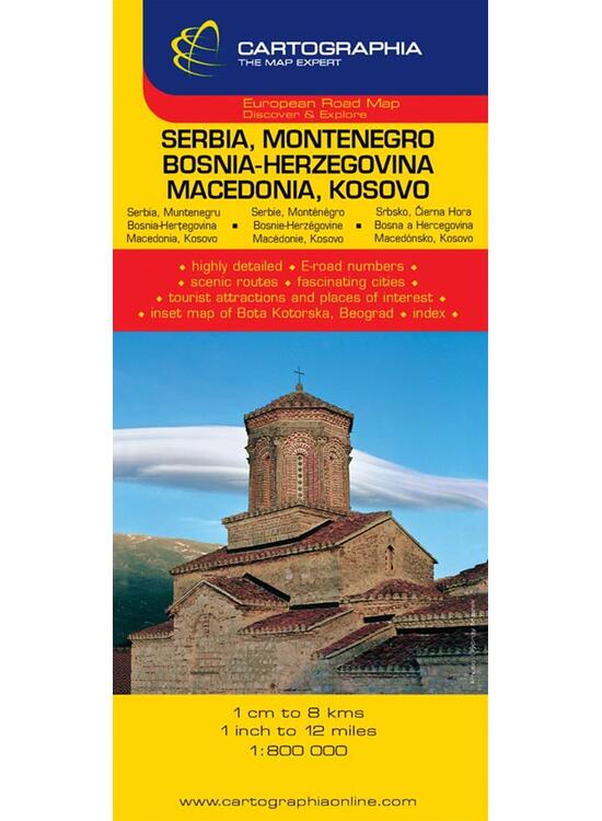 Copertă produs Hartă rutieră Serbia-Muntenegru - gallery big 1