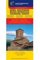 Hartă rutieră Serbia-Muntenegru