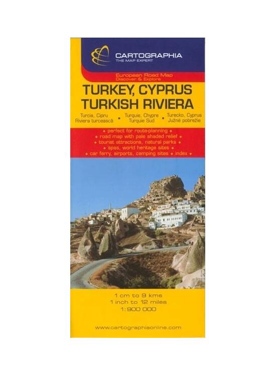 Copertă produs Hartă rutieră Turcia, Cipru și Riviera Turciei - gallery big 1