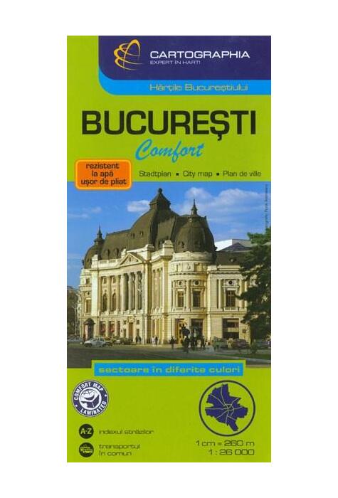 Copertă produs Hartă rutieră București Comfort