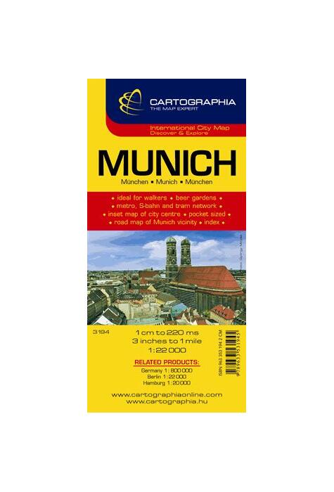 Copertă produs Hartă rutieră Munchen