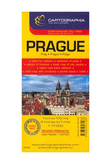Copertă produs Hartă rutieră Praga