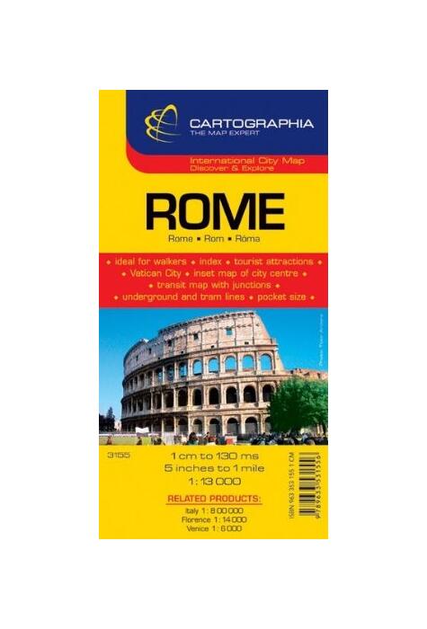 Copertă produs Hartă rutieră Roma
