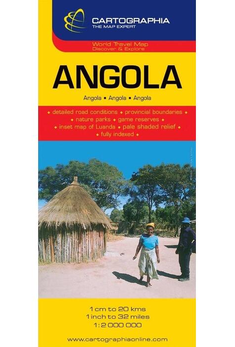 Copertă produs Hartă rutieră Angola