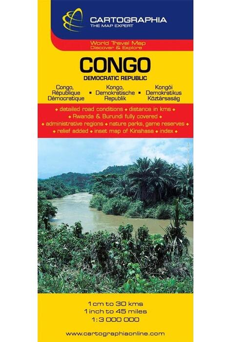 Copertă produs Hartă rutieră Congo