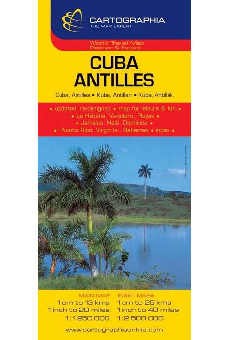 Copertă produs Hartă rutieră Cuba, Ins. Antile