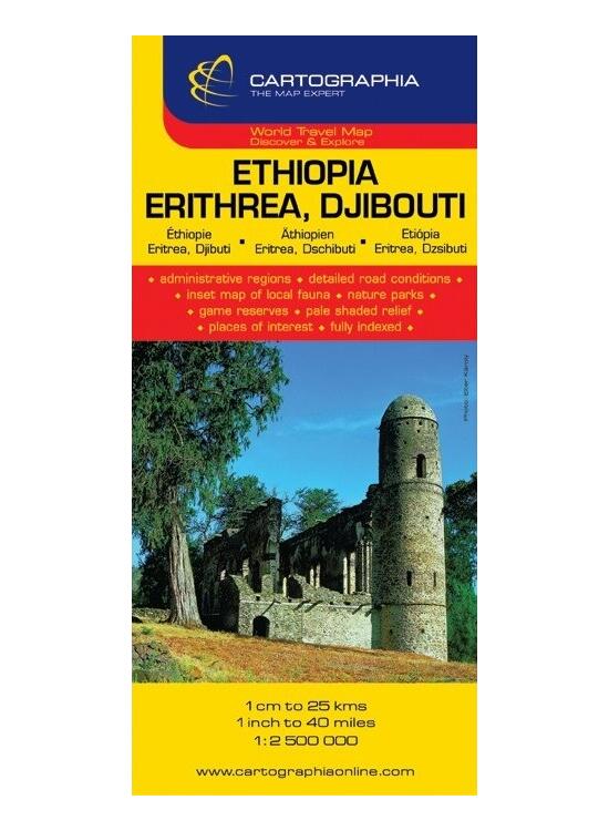 Copertă produs Hartă rutieră Etiopia, Eriteria, Djibouti - gallery big 1