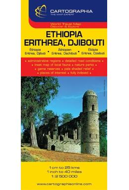 Copertă produs Hartă rutieră Etiopia, Eriteria, Djibouti