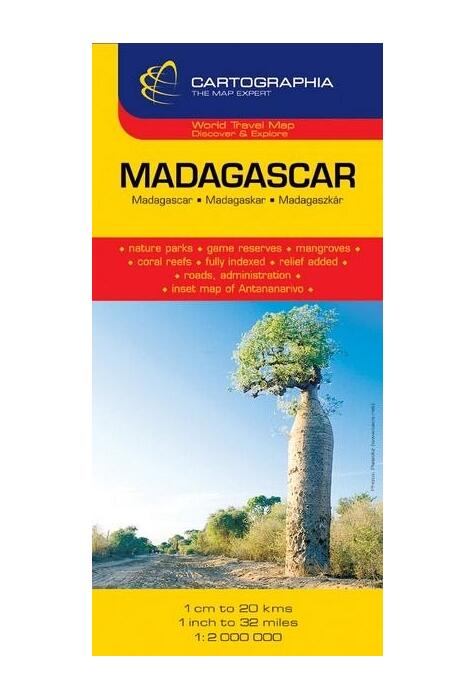 Copertă produs Hartă rutieră Madagascar