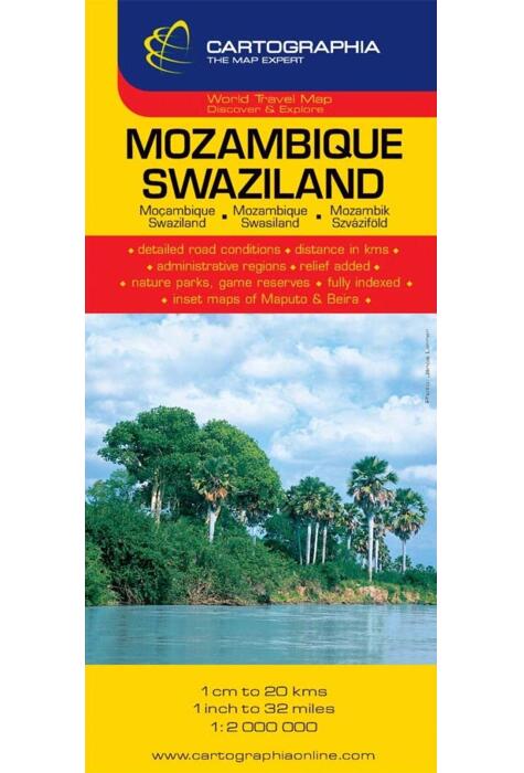 Copertă produs Hartă rutieră Mozambic