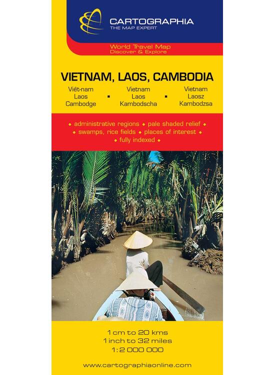 Copertă produs Hartă rutieră Vietnam, Laos, Cambodia - gallery big 1