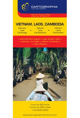 Copertă produs Hartă rutieră Vietnam, Laos, Cambodia