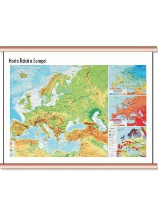 Copertă produs Harta Statele Europei - mini - plastifiat cu șipci - gallery big 1