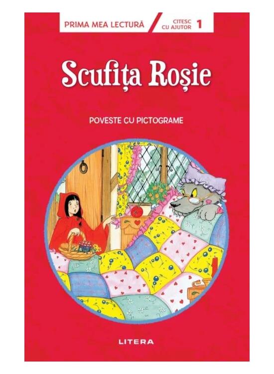 Copertă produs Scufița Roșie. Citesc cu ajutor (Nivelul 1) - gallery big 1