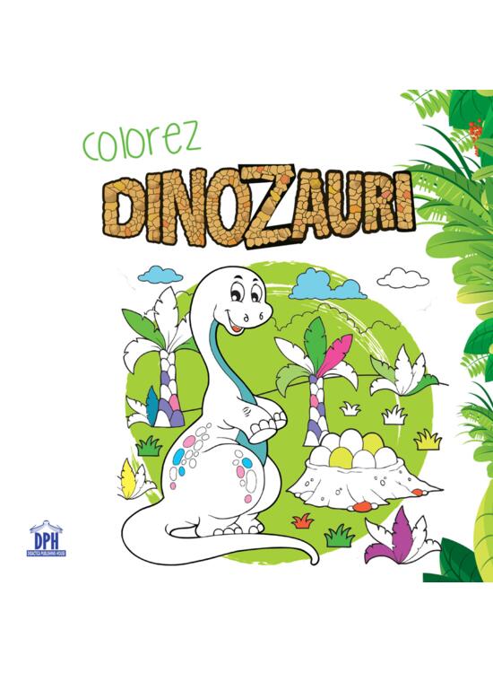 Copertă produs Colorez dinozauri - carte de colorat - gallery big 1