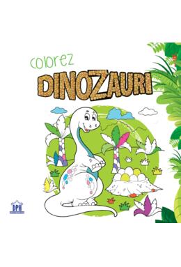 Copertă produs Colorez dinozauri - carte de colorat