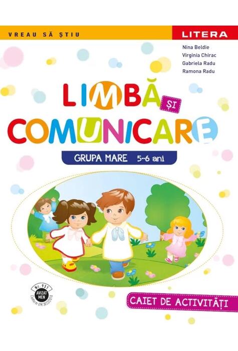 Copertă produs Limbă și comunicare caiet pentru grupa mare