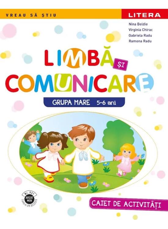 Copertă produs Limbă și comunicare caiet pentru grupa mare - gallery big 1