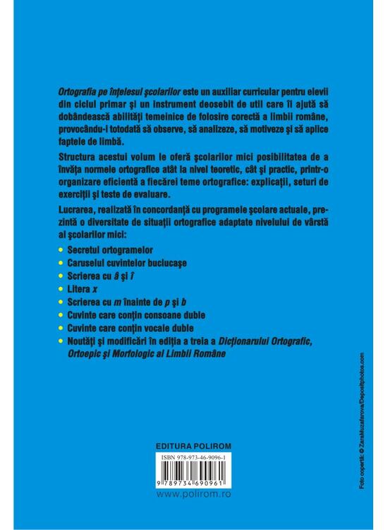 Copertă produs Ortografia pe &icirc;nțelesul școlarilor - gallery big 2
