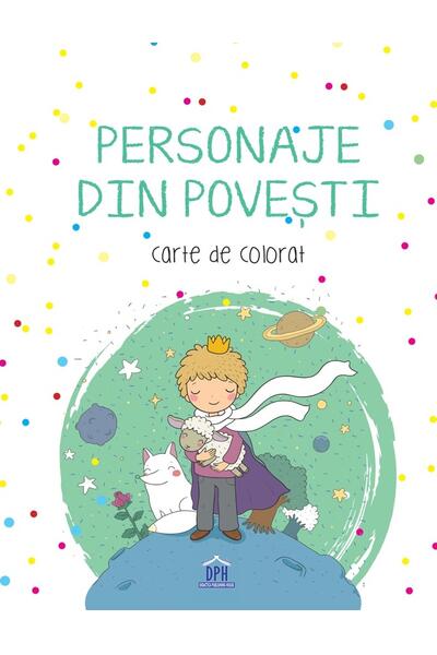 Personaje din povești. Carte de colorat