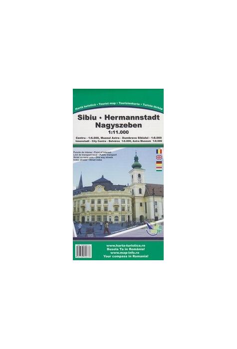 Copertă produs Hartă rutieră Sibiu
