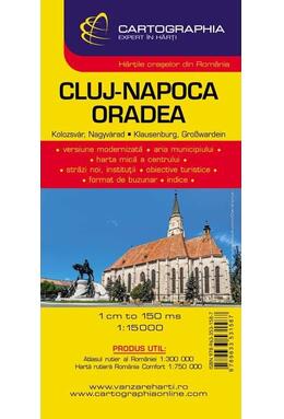Copertă produs Hartă rutieră Cluj-Napoca - Oradea