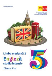 Copertă produs Limba engleză. Manual L1 intensiv. Clasa a V-a