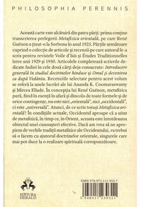 Copertă produs Metafizică şi cosmologie orientală