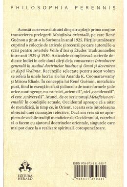 Copertă produs Metafizică şi cosmologie orientală