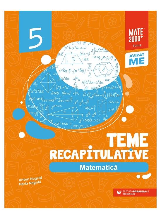 Copertă produs Matematică. Teme recapitulative. Clasa a V-a - gallery big 1