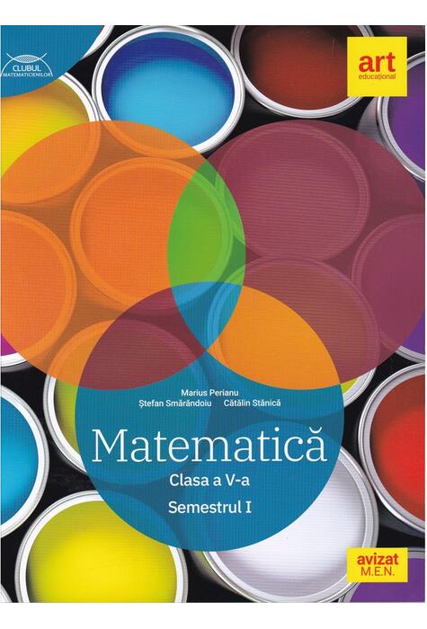 Copertă produs Matematică. Clasa a V-a. Semestrul 1 - Traseul albastru. Clubul Matematicienilor