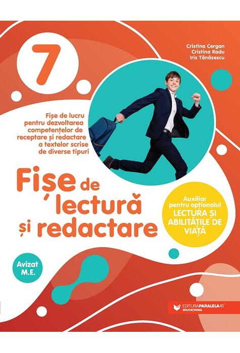 Copertă produs Fișe de lectură și redactare. Clasa a VII-a