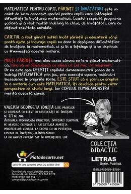 Copertă produs Matematica pentru copii, părinți și &icirc;nvățători. Clasa I, caietul I