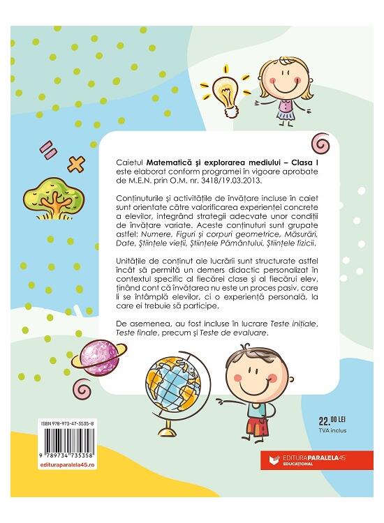Copertă produs Matematică și explorarea mediului. Clasa I - gallery big 2