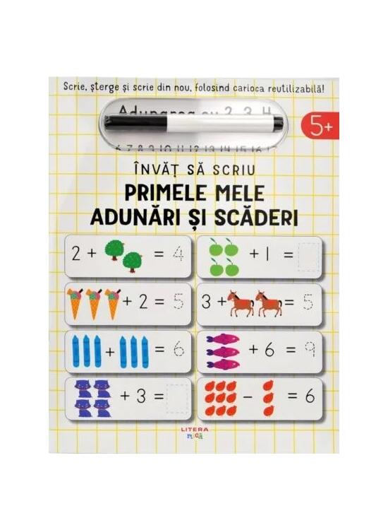 Copertă produs &Icirc;nvăț să scriu: Primele mele adunări și scăderi - gallery big 1