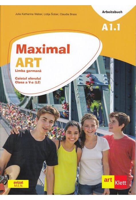 Copertă produs Maximal. Limba Germană, clasa a V-a. Caietul elevului A1.1 (L2) + CD