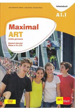 Copertă produs Maximal. Limba Germană, clasa a V-a. Caietul elevului A1.1 (L2) + CD