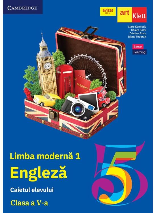 Copertă produs Limba engleză L1. Clasa a V-a. Caietul elevului (Cambridge) - gallery big 1