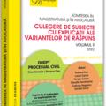 Copertă produs Admiterea &icirc;n magistratură și &icirc;n avocatură. Culegere de subiecte cu explicații ale variantelor de răspuns. Drept procesual civil (Vol. 2) - 2022 - gallery small 