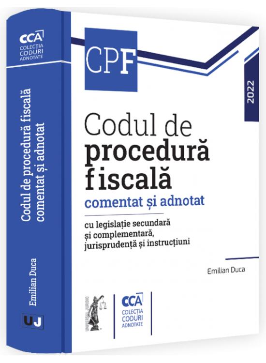 Copertă produs Codul de procedură fiscală comentat și adnotat cu legislație secundară și complementară, jurisprudență și instrucțiuni - gallery big 1