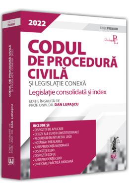 Copertă produs Codul de procedură civilă și legislație conexă