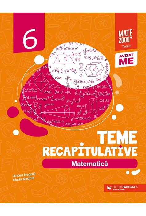 Copertă produs Matematică. Teme recapitulative. Clasa a VI-a