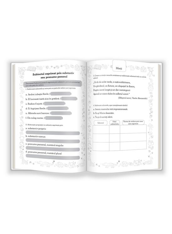 Copertă produs Părțile de propoziție. Gramatică pentru clasa a IV-a - gallery big 4