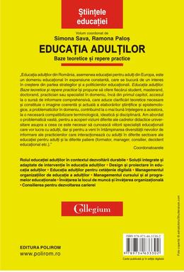 Copertă produs Educatia adulţilor
