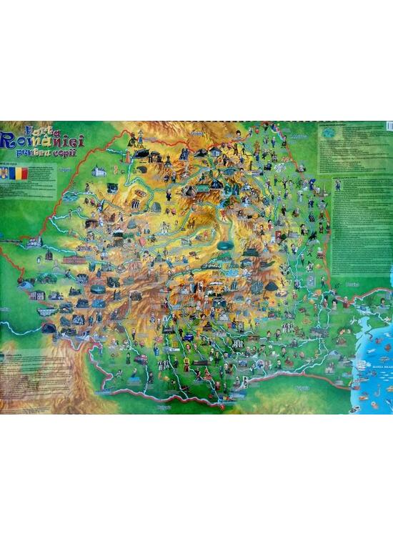 Copertă produs Harta Rom&acirc;niei pentru copii - gallery big 1