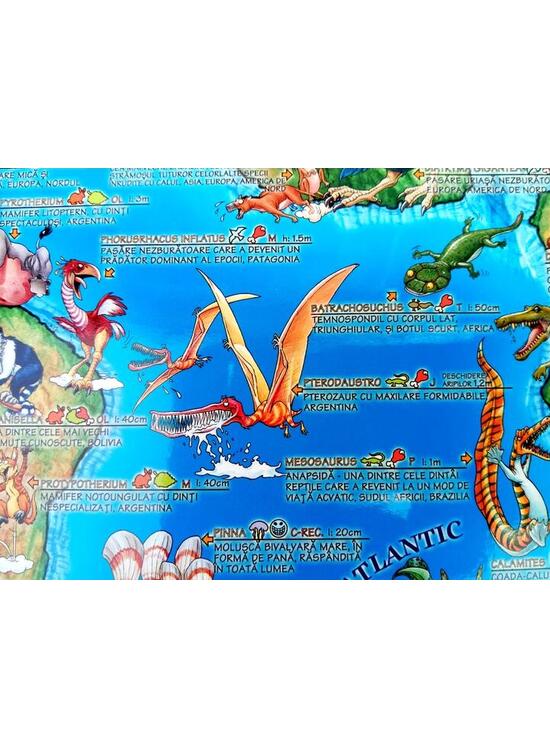 Copertă produs Harta ilustrată a lumii preistorice - gallery big 3